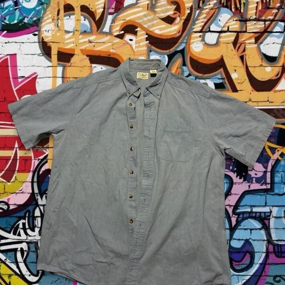Llbean Men's Blue Shirt